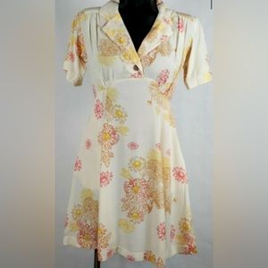 Sz s Free people cream comb dress